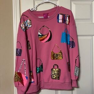 Queen of Sparkles Purse Sweatshirt